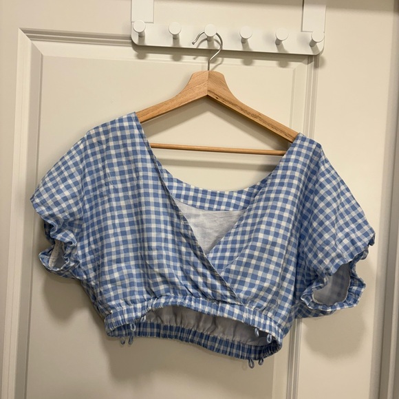 Blue Gingham Two-Piece Set - Picture 3 of 5